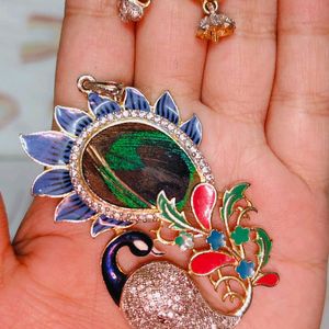 Peacock Designing Jewellery Set