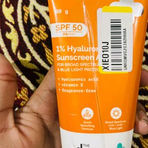 (80 g) The Derma Co Sunscreen SPF 50 PA++ ++1%