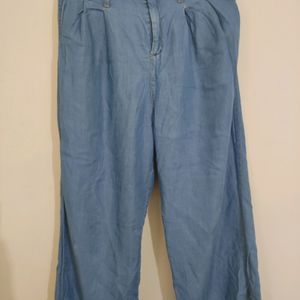 Denim Blue Straight Leg Pant