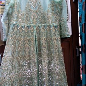 Offers R Welcomed Fr Pure Georgette Net Heavy Gown