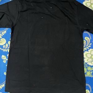 Regular Slim Fit Black Tshirt