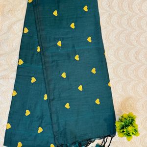 New Green Color Handloom Saree