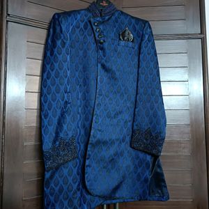 Manyavar Wedding Hand Embroidered Indo Western Set