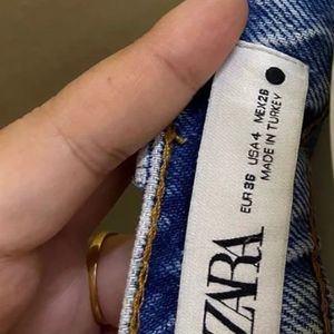 TRF ZARA HIGH WAIST WIDE LEG JEAN