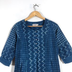 Dark Blue Printed Kurta(Women’s)