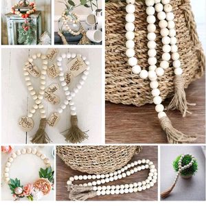 Natural Wooden Beads for Cotton Rope Art & Craft