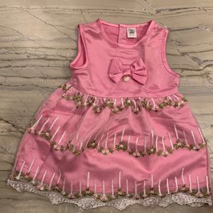 Pink Frock For baby girl