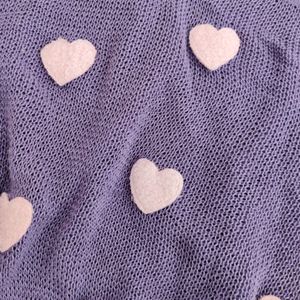 Cute Heart Details Top