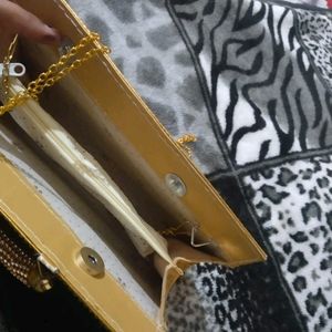 Golden Diamond Purse Clutches