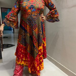 Multi Color Long Kurti