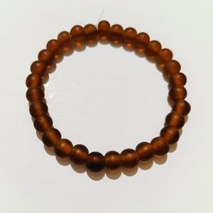 3pcs set handmade glass beads bracelets brown shad