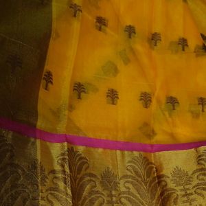 Yellow Colour Saree