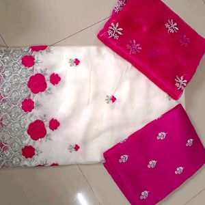 Kashidakari Style Semi Stitched Lahenga Choli