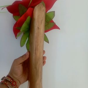 Wooden Flower Pot With Flowers At Low Price.... Grab Fast