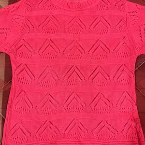 Crochet Pink Top