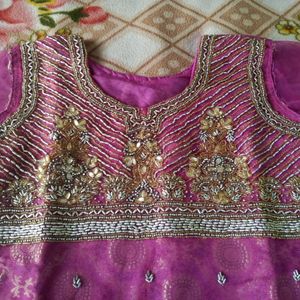 banarsi  kurti with net