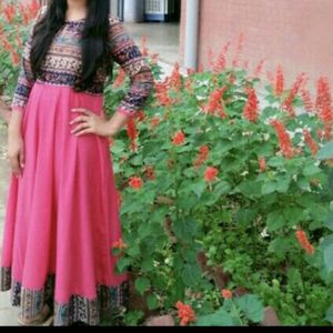 Pink Anarkali Kurta💕💞