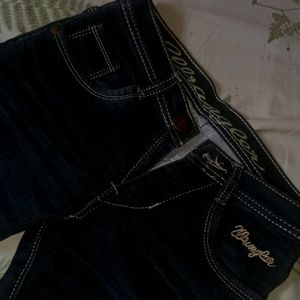 Wrangler Black Jeans , Size- 30 Inches ,