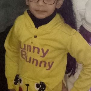 Lovely Yellow Hoodie Winter Wear