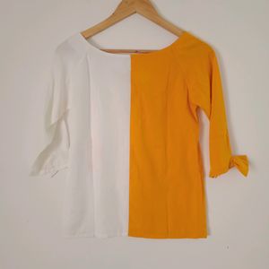 Yellow and white Top (Women)