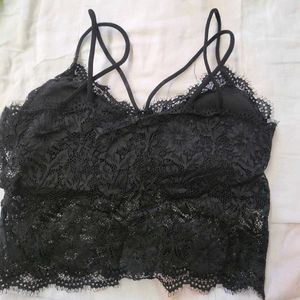 New Fancy Black Bralet