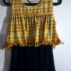 Blue And Yellow Top