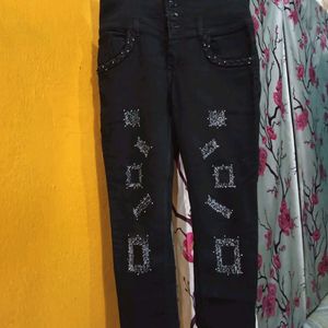 Jeans Hai  And Top SilkPeated XXL Ha