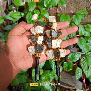 Black Tourmaline & Selenite Hanging