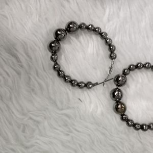 Hoop Earrings With Beads