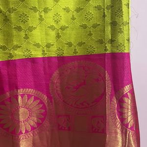 Combo of two Semi silk sarees(New)