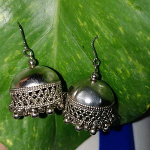 Navaratri Special🔥Silver Plated Jhumka