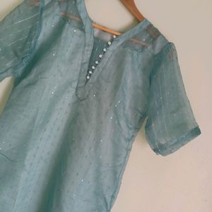 New Powder Blue Kurti