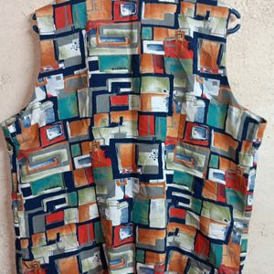 Trendy Women's Shirt Top Sleeveless Multicolour