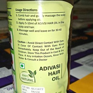 Aadivasi Hair Oil Natural