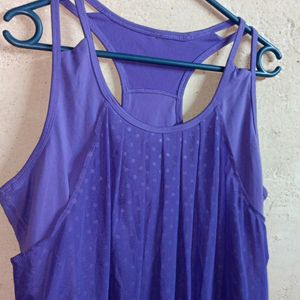 NEW BALANCE Casual Top Vest Layered Lavender