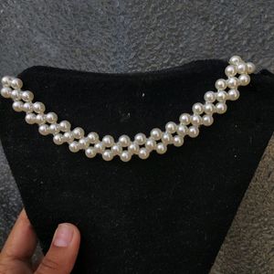 Pearl Choker & Bracelet