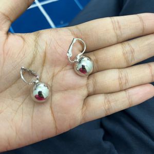 Silver Ball Earrings