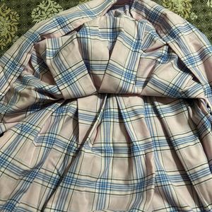 Pink Check Pleated Skirt