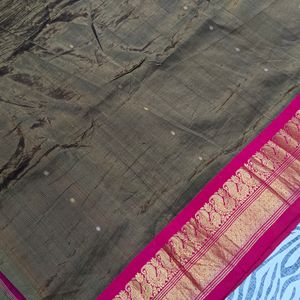 pure kanchipattu big border saree