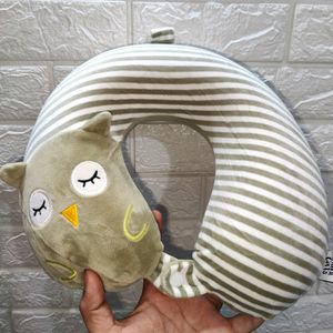 Unisex Owl Printed Neck Pillow