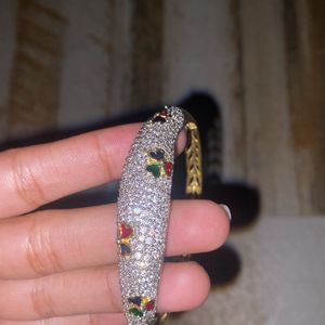 Bracelet And Two Heavy Bangles Women