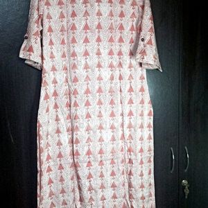 Women Cotton Muslin Printed Kurta