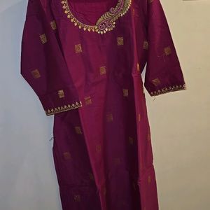 Festive wear New Silk Kurta With Embroidery