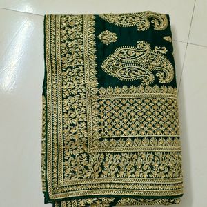 Karva Chauth Special Green Saree