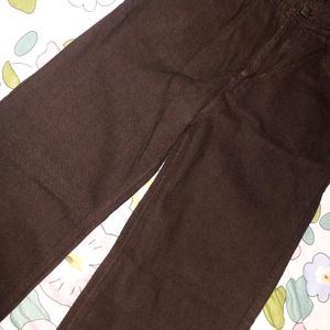 Brown Straight Fit Jean