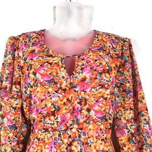 Multi Colour Floral Printed Dress(Women’s)