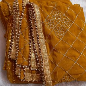 Beautiful Mustard Sharara Suit Set