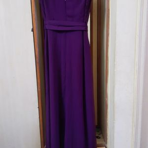 Beautiful Purple Gown Style Dress