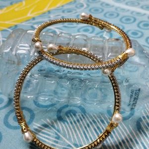 Pearl Diamond Bangles