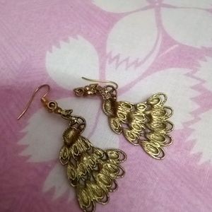 Peacock Metal Earrings